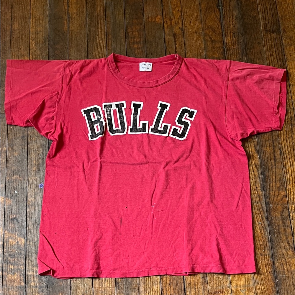 Vintage 90 BULLS Single stitch Starter T shirt Kids XL / Men’s Small